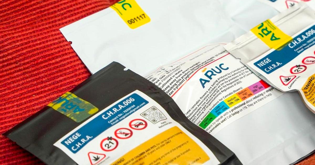 Cannabisvorrat in einem Cannabis Club in Malta