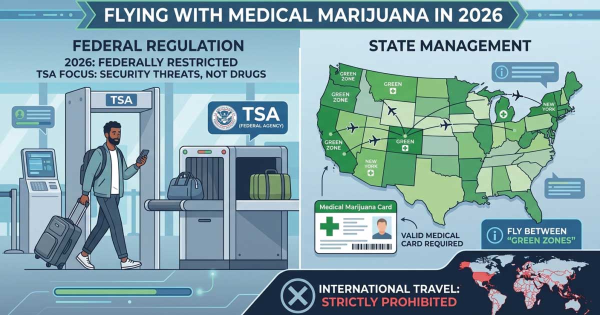 Cannabis im Flugzeug in den USA haben