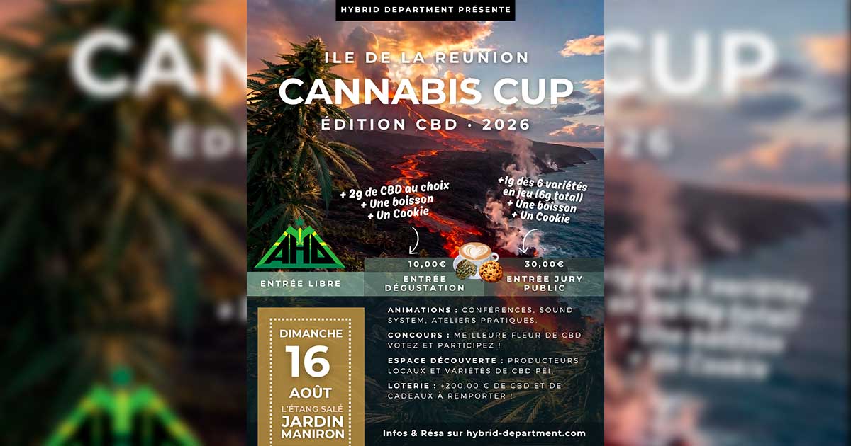 CBD-Cannabis-Cup auf La Réunion im August 2026