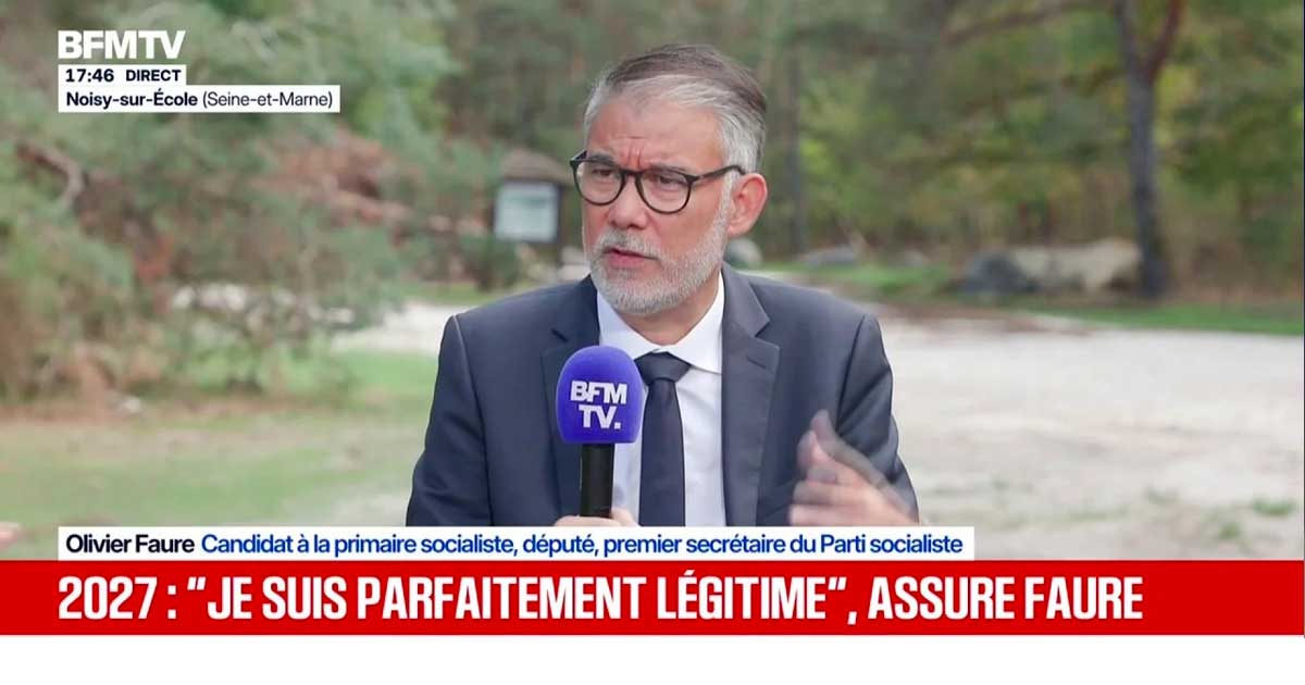 Olivier Faure und Cannabis auf BFMTV